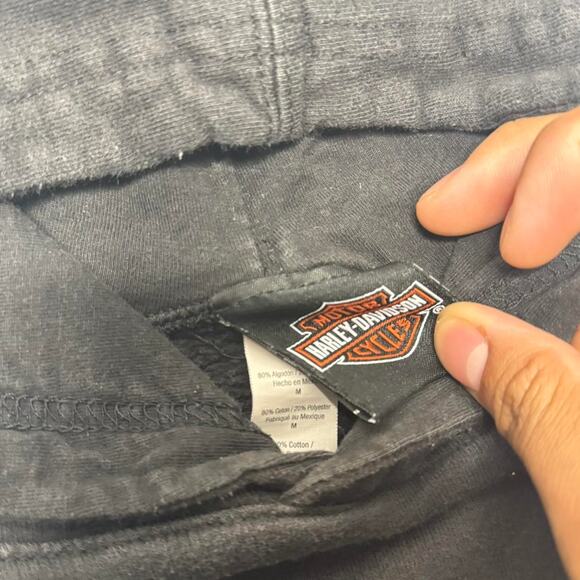 Harley-Davidson Saddleback Utah Hoodie Black Size M - Picture 3 of 5